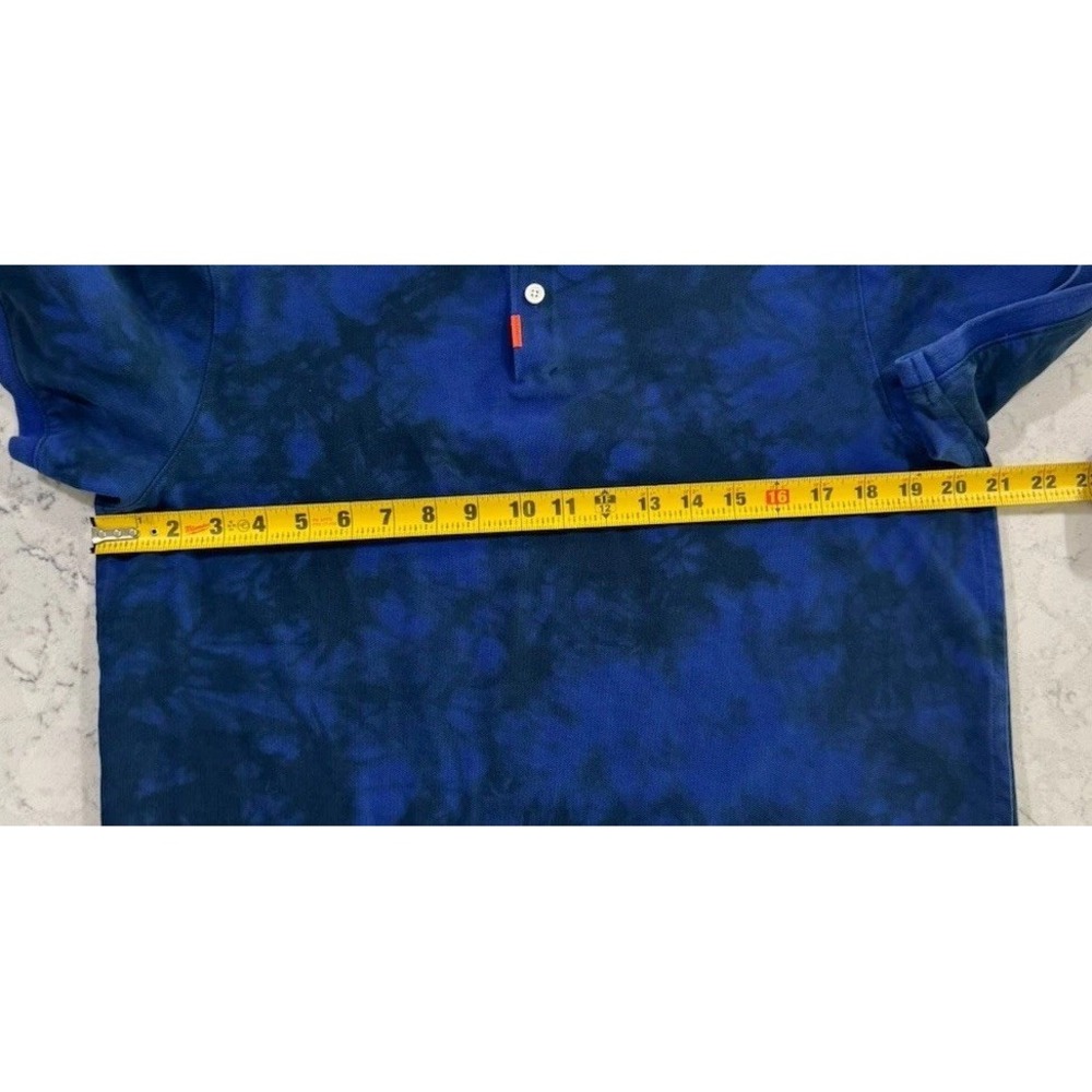 Nike Polo Shirt Mens Large Blue Black Fog Wash Tie Dye Dri-FIT Golf CI9769-455 - Picture 10 of 11
